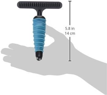 Master Grooming Tools Ergonomic Undercoat Rakes — Efficient Tools for Grooming Dogs, Long Pins, Black (Pack of 3)