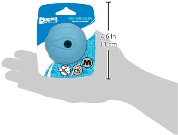 Chuckit! The Whistler Ball Dog Toy, Medium (2.5 Inch Diameter) for Dogs 20-60 lbs, Pack of 1