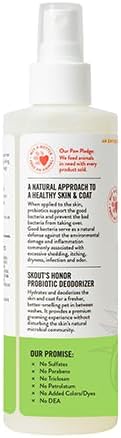 Skout's Honor Pet Deodorizer Spray- Hydrating Daily-Use with Avocado Oil & Omega-3s, Paraben & Sulfate-Free, 97% Natural, 8oz, Sunkissed Coconut