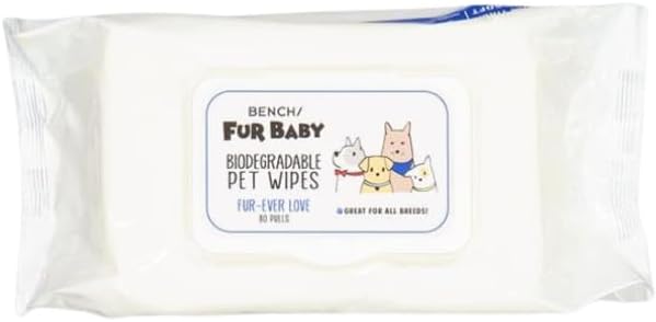 Fur Baby Biodegradeable Pet Wipes 80 pulls