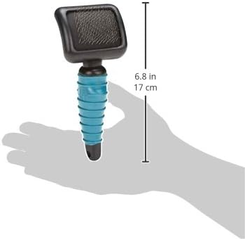 Master Grooming Tools Ergonomic Soft Slicker Brushes — Molded Brushes for Grooming Dogs - Small, 3⅛" x 2½" Black