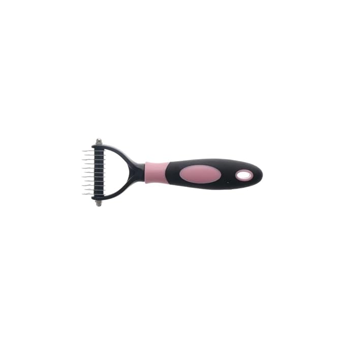 Pet Hair Removal Brush Double Sided Deshedding Tool Pet Comb Portable Cat Hair Comb Puppy Kitten Grooming Brush