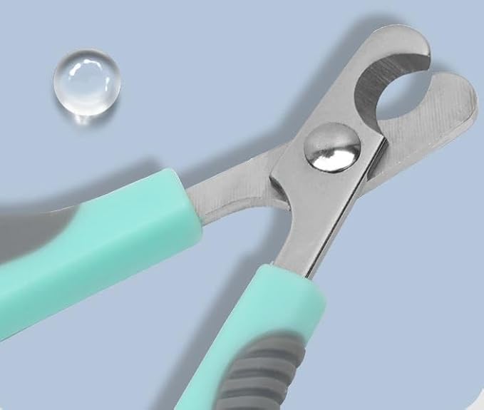 Pet Nail Clippers, Small Animal Toenail Trimmer Kit, Multiple Sizes, Light Green and Silver