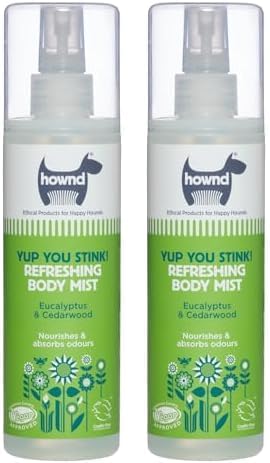 hownd Yup You Stink Odor Control Refreshing & Deodorizing Cedarwood & Eucalyptus Body Fragrance Spray for Dogs, Powered by Plants, Deodorizes & Shines Coat, Vegan Formula (Pack of 2)