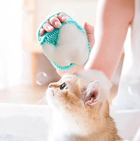 Dog Bath Brush, Dog Shampoo Brush, Pet Cleaning Brush, Dog Washing Supplies, Dog Grooming Supplies for Dogs and Cats