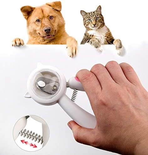 Pet Nail Clippers, Avoid Nails Flying Everywhere, Transparent Nail Storage Compartment Design, Independent Storage Files, Stainless Steel Pet Nail Clippers (Blue)