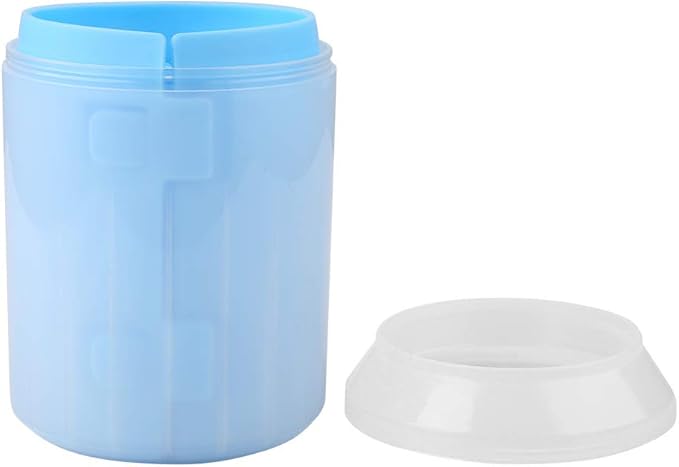 Dog Cleaner Cup, Dog Cleaner Dog Cleaner Dog Washing Station Removable Dogs Cleaning Brush Cup Pet Foot Cleaner for Small Medium Large Breed Dogs, Cats (Blue)