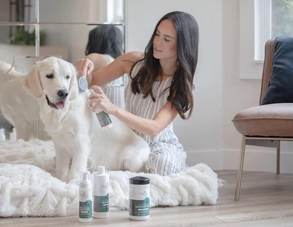 Multi-Purpose Dog Grooming Wipes with Organic Oatmeal & Aloe - Thick, Hypoallergenic Wipes for Spot Cleaning and Between Baths (50 Wipes)