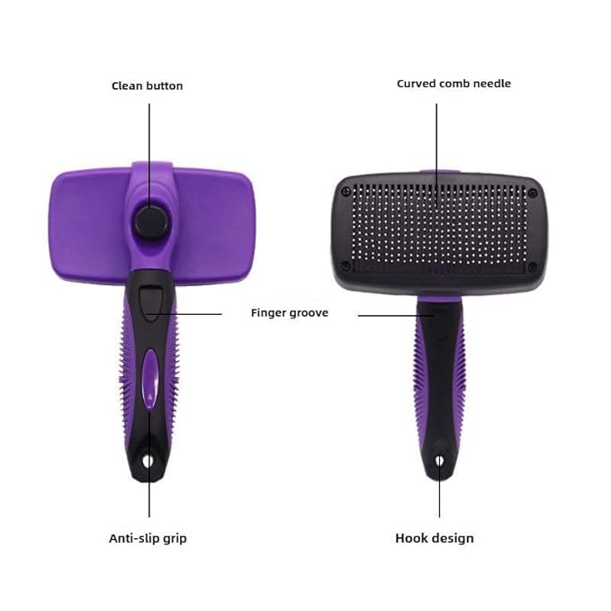 pet comb for dogs and cats (Light Blue, For Small dogs and cats)
