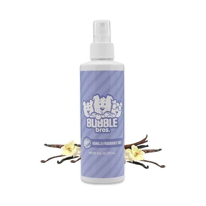 Fragrance Mist Pet Grooming Cologne, 8 oz - Natural, Professional Groomer Grade, Perfume Deodorant for Dogs and Cats, Long Lasting, Deodorizing (Vanilla)