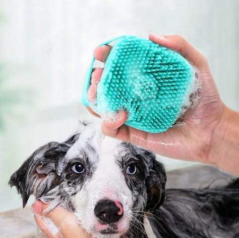 Dog Bath Brush, Dog Shampoo Brush, Pet Cleaning Brush, Dog Washing Supplies, Dog Grooming Supplies for Dogs and Cats