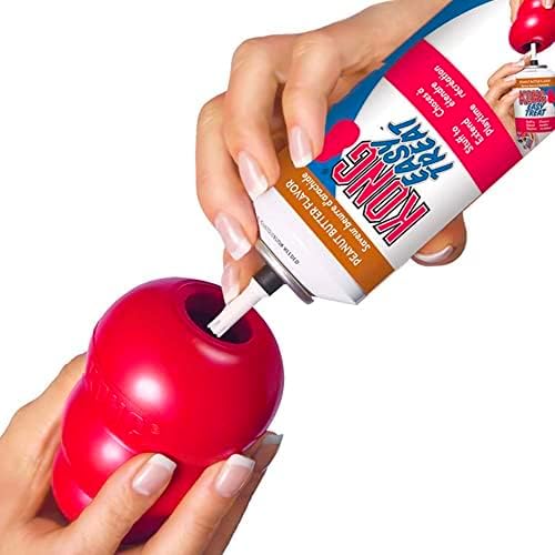 KONG Classic Stuffable Dog Toy - Fetch & Chew Toy for Dogs - Treat-Filling Capabilities & Erratic Bounce for Extended Play Time - Durable Natural Rubber Material - for Small Dogs