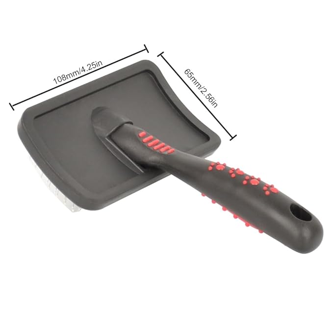 Slicker Brush with Ergonomic Handle, Grooming Tool, Pet Brushes Remove Loose Undercoat and Tangles for Dogs, Cats Pet Supplies Accessories