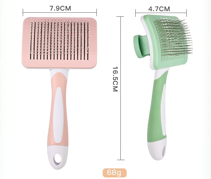 Tool Brush for Dogs and Cats, Pets Cleaning Slicker Brush to Remove Hair Instantly (Orange)