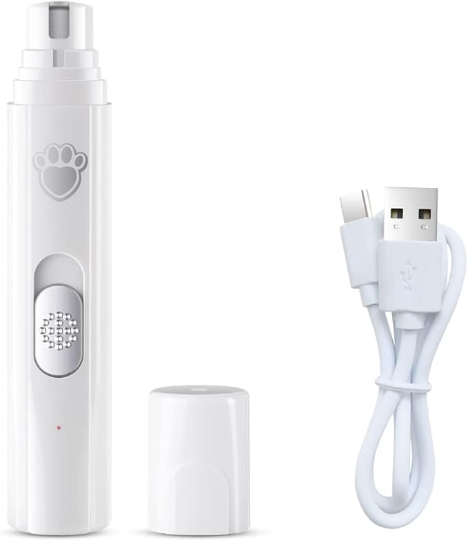 Professional Electric Dog Nail Grinder Pet Nail Grinder Trimmer is Applicable to Large, Medium and Small Dogs and Cats,Painless, Beautiful, Smooth and Rechargeable