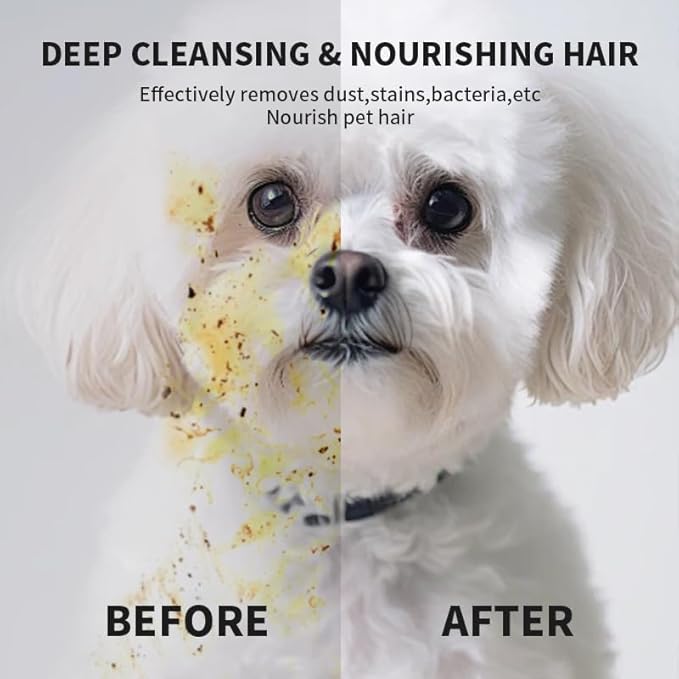 Coldcool 6 PCS Pet Bathing Wipes for Dogs and Cats, Cleaning, Deodorizing Grooming Gloves, Wipes Gloves for Dog and Cat Fur Face, Ear, Eye, Paws Cleaning Wipes Pet Wash Free Gloves