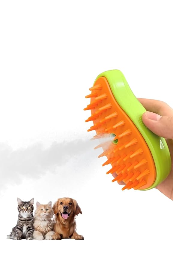 Pet Grooming Brush for Dogs, Cats, Horses, Puppies, Rabbits and More, Green