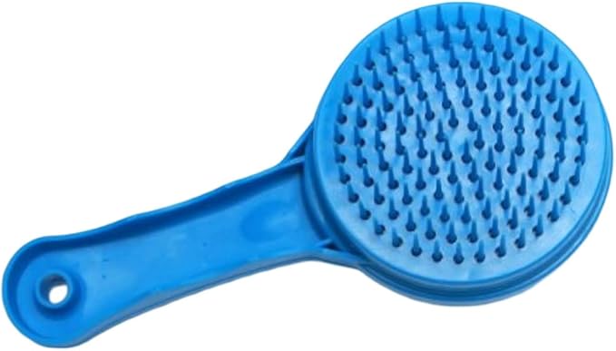 Compac Self Cleaning Pet Brush Twist to Raise and Lower Bristles, Blue, 1 Count