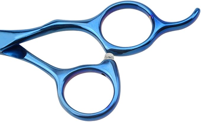 LILYS PET 5.0" Right-Handed Round-Tip Pet Grooming Scissors, Stainless Steel Small Ball Tip for Nose, Ear, Face, Paw Hair for Dogs and Cats