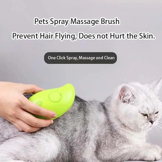 Pet Grooming Brush for Dogs, Cats, Horses, Puppies, Rabbits and More, Green