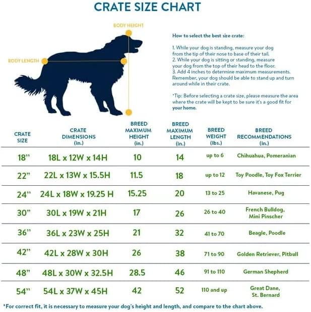New World Newly Enhanced Double Door New World Dog Crate, Includes Leak-Proof Pan, Floor Protecting Feet, & New Patented Features, 24 Inch