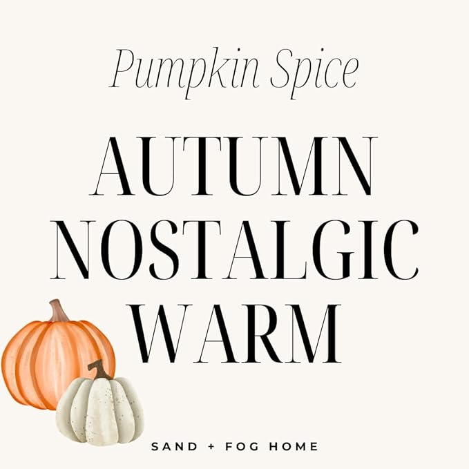 Sand + Paws Scented Candle - Pumpkin Spice - Additional Scents and Sizes –Luxurious Air Freshening Jar Candles Neutralize pet Odors and Enhance Home décor – 100% Cotton Lead-Free Wicks - 21 oz