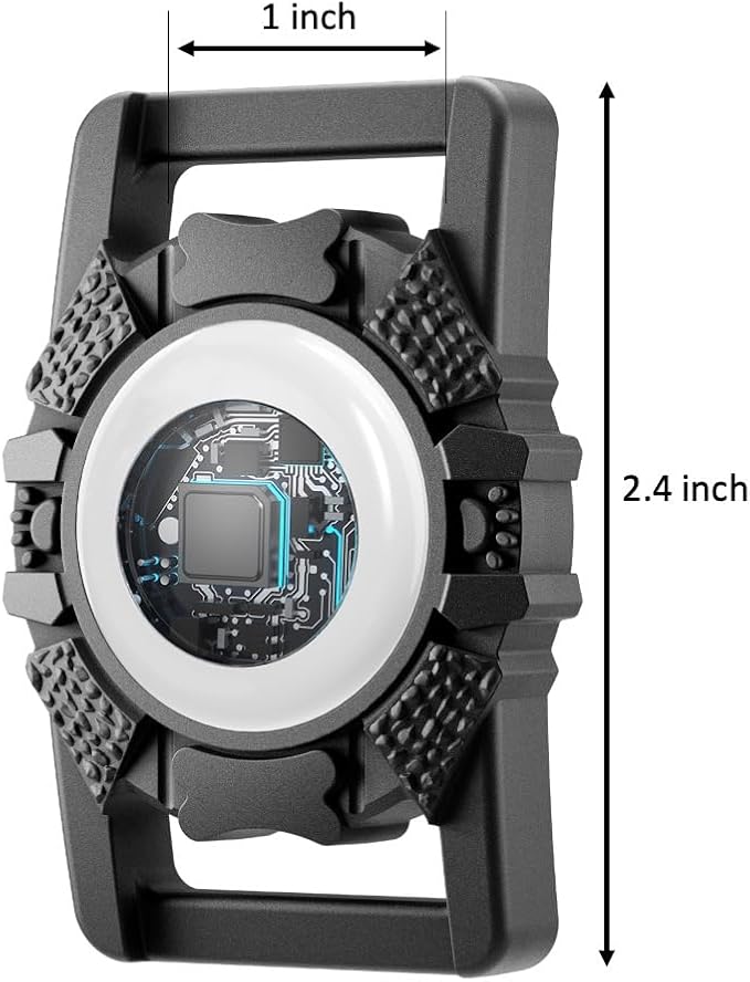 Smart Pet Locator, Dog/Cat Tracker with Collar Holder, Smart Tag for Seamless Location Tracking, Bluetooth Tracker Locator Pairs with Apple Find My (iOS only), 400ft Range Smart Tracker Tags, Black