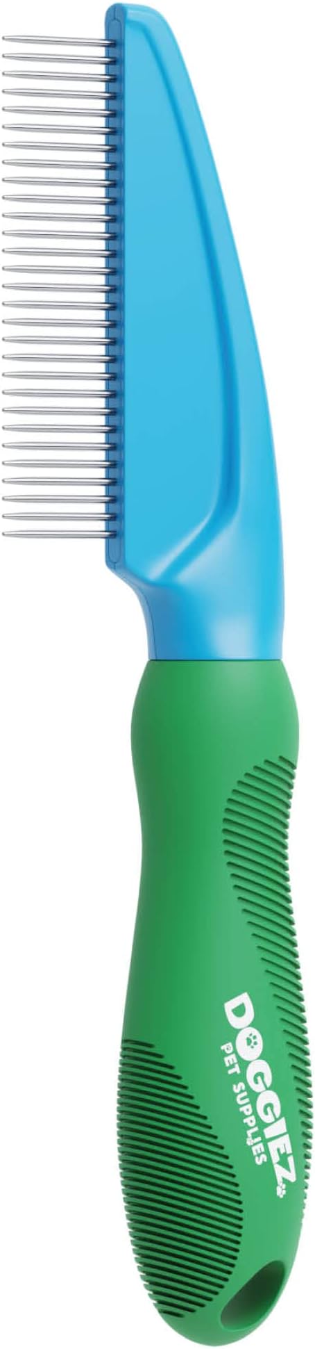 Rotating Pin Detangling Comb for Dogs & Cats - Detangler Grooming Tool Dematting Comb - Stainless Steel Metal Teeth Matted Fur, Knots, Tangles and Undercoat Shedding