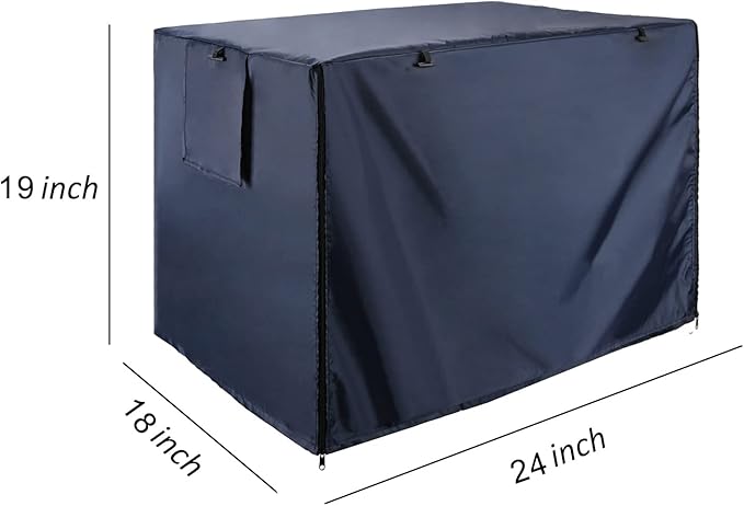 kefit Dog Crate Cover 24 inch, Kennel Cover for Dog Cage, Navy Blue
