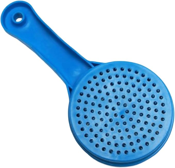 Compac Self Cleaning Pet Brush Twist to Raise and Lower Bristles, Blue, 1 Count