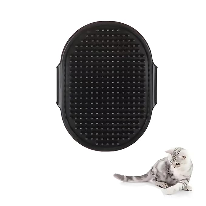 Dog Bath Brush. Dog Washing Brush.2 Sets Short Haired and Long Haired Dog and Cat Bath Brushes (Black)
