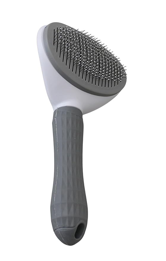Pet Grooming Brush For Cats & Dogs Self-Cleaning Slicker Brush Hair Removal Comb Gentle De-shedding Grooming Tool