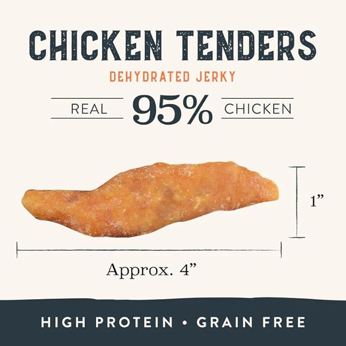 Health Extension Grain-Free Chicken Tenders Dog Treats, 4oz (113g) – Natural, Crispy Gourmet Training Treats for Adult Dogs and Puppies (Pack of 3)