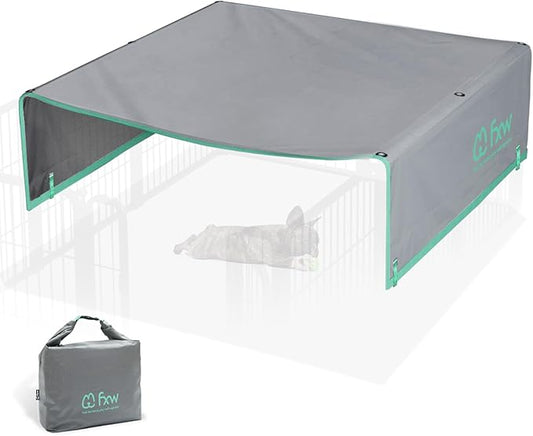 FXW Sun Shade Specialized for FXW Dog Playpen (Not Suitable for Other Brands), Fits for 24" H Rollick/Instant Dog Playpen│Patent Pending (Playpen not Included)