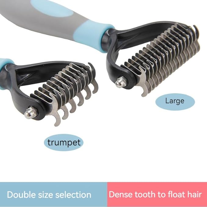 Pet Knotting Comb Dog Cleaning Shedding Knot Comb Quick Knot Removal Floating Hair Pet Supplies (Red-black)