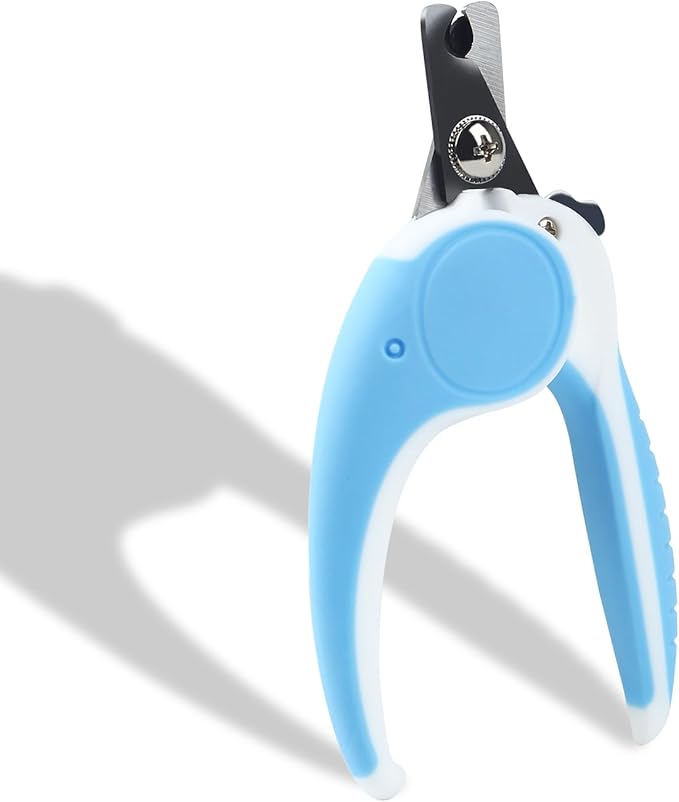 Pet Nail Clippers, Dog Nail Trimmers with Safety Guard to Avoid Excessive Cutting Nails, Dog Grooming Clippers has a Variety of Colors Suitable for Dogs, Cats and Other Pets(Blue)
