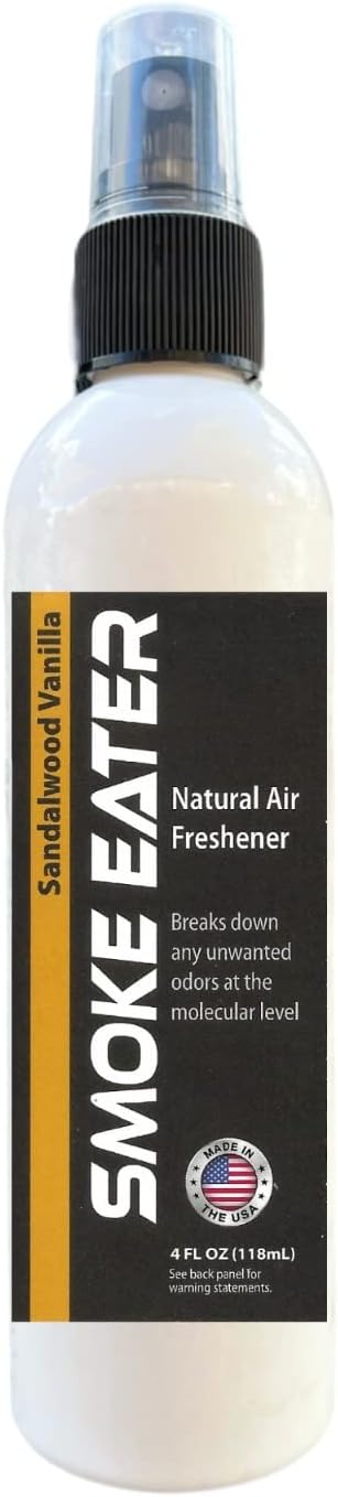 Smoke Eater All Purpose Odor Eliminator - Breaks Down Foul Scents at the Molecular Level - Smoke, Food, Pet and Stale Odor - Ideal For The Home, Apartment Cars, Boats - 4 oz Travel Bottle
