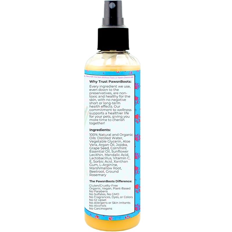 All-in-One Dry Shampoo Spray – 100% Natural, Plant-Based. Removes All Pet Odors, Tangles, & Mats. Fast Relief for Itching, Inflammation. Safe to Use on Toys, Clothes, Furniture, Pets. Tear Free. Lemongrass