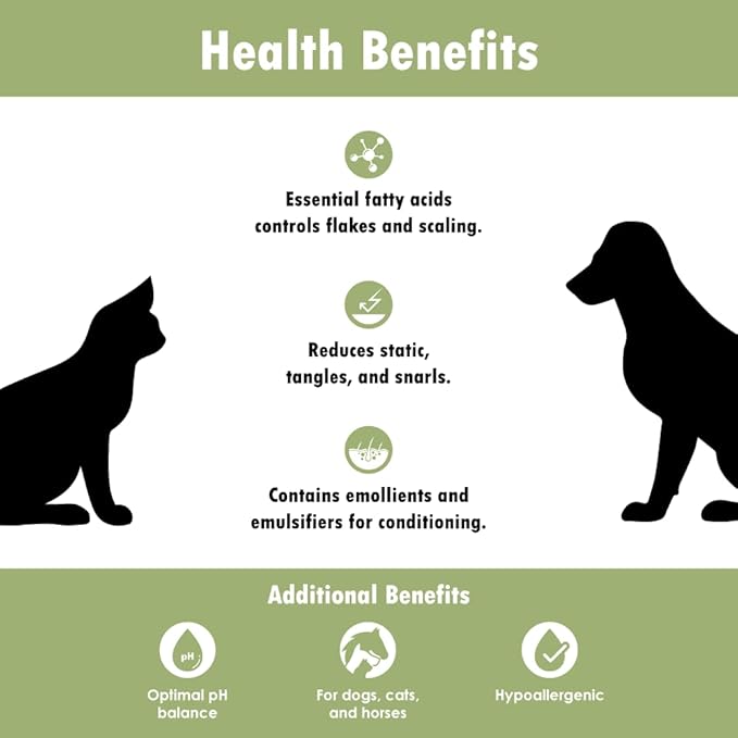 EfaLyt Creme Rinse Remedy for Pets - Hypoallergenic Formulation - Natural Moisturizing Promote Hydration - Essential Fatty Acids - 12 fl oz