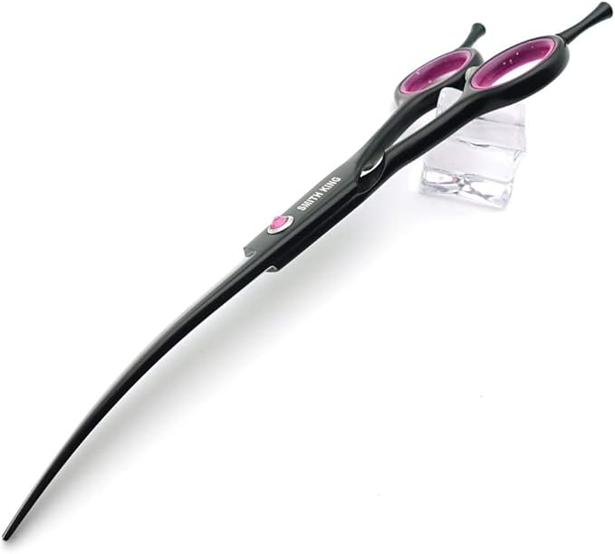 7.0 inches Professional Dog Grooming Scissors Set Straight & thinning & Curved & chunkers 4pcs in 1 Set (with Comb)