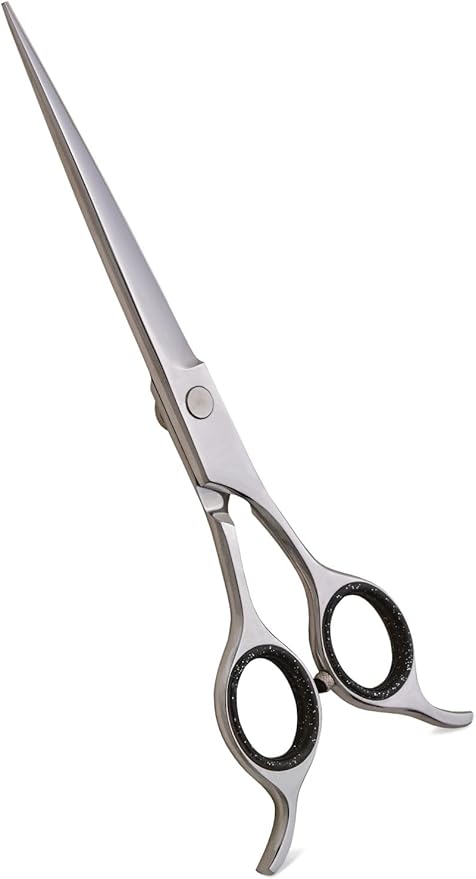 Professional Pet Grooming Scissors for Dogs and Cats Hair Cutting Shears 440C Japanese Steel Right Hand Comfortable Grip (Straight, 7.5 Inches)