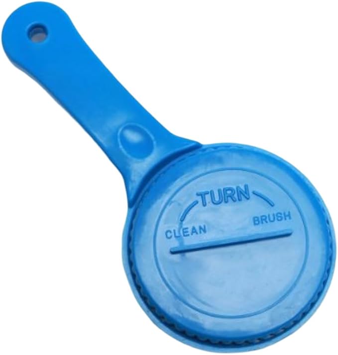 Compac Self Cleaning Pet Brush Twist to Raise and Lower Bristles, Blue, 1 Count