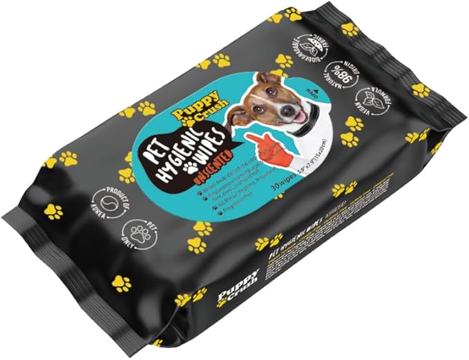 Pet Hygienic Wipes Unscented 30sheets - Grooming Wipes for Cleaning Face and Deodorizing…