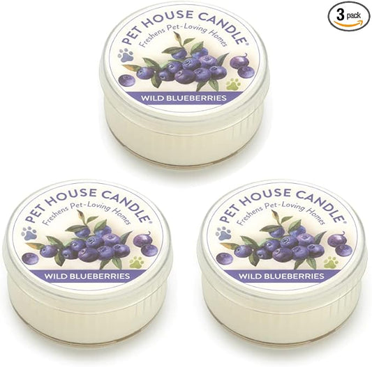 One Fur All Wild Blueberries 3pack Pet Odor Eliminator - Natural Wax