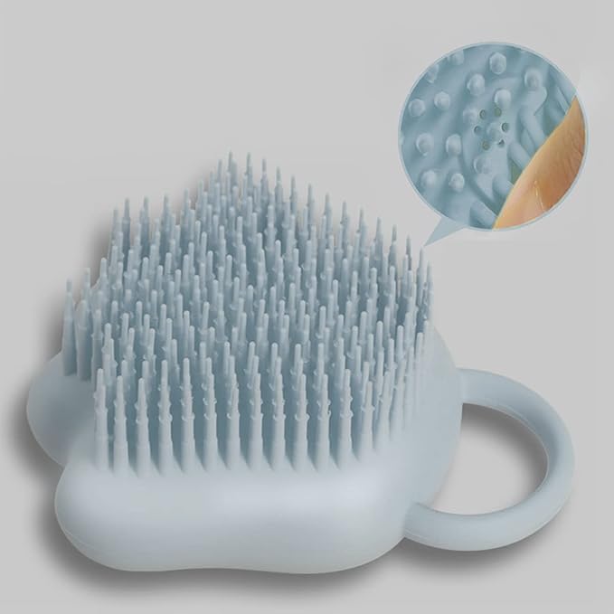 Dog Cat Bath Brush Comb Shampoo Dispensing Massage Bathing Shower Brush Scrubber Soft Silicone for Cleaning Short Long Haired Dogs and Cats