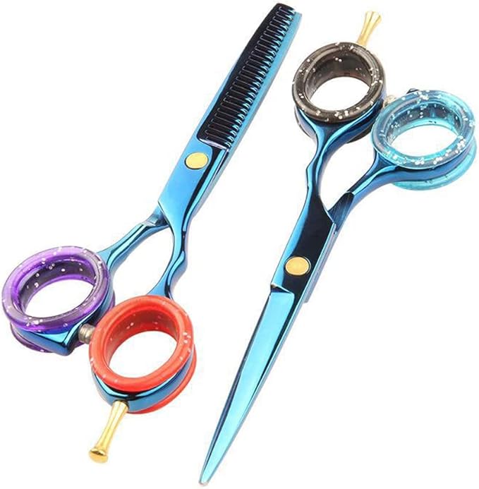 16 PCS Soft Silicone Scissors Finger Rings Dog Grooming Pet Shears Ring Thumb Inserts Finger Protector Ring Scissor Accessories for Barber Dog Hair Cutting Scissors (8 Colors)