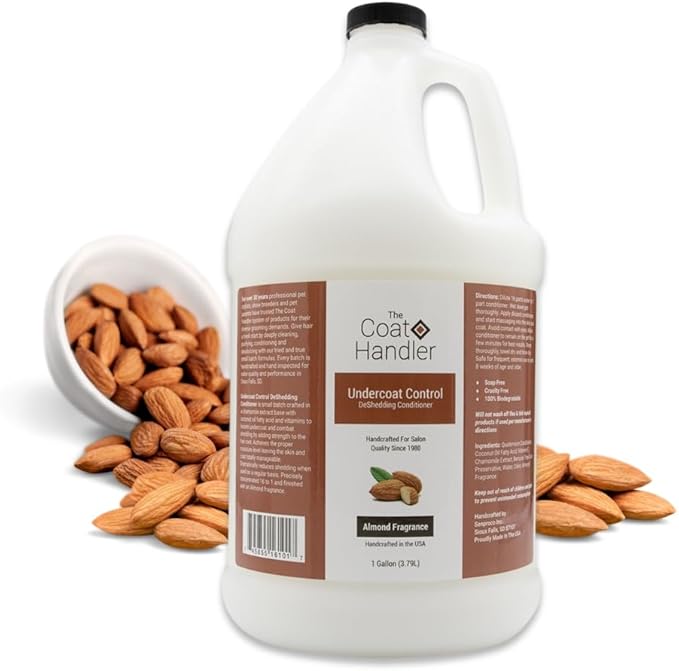 Undercoat Control Deshedding Conditioner, 1 Gallon - Combats and Reduces Shedding, Undercoat Removal, Omega 3 & 6 Rich, Vitamin E Strengthens Hair Follicles, All-Natural Ingredients
