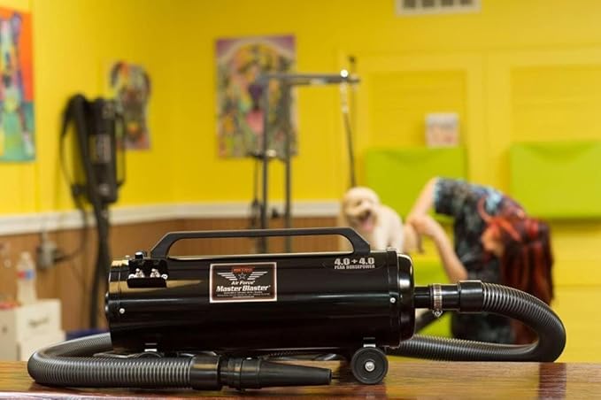 METROVAC Carbon Brush 2 Pack Bundle with Airforce Master Blaster Pet Dryer