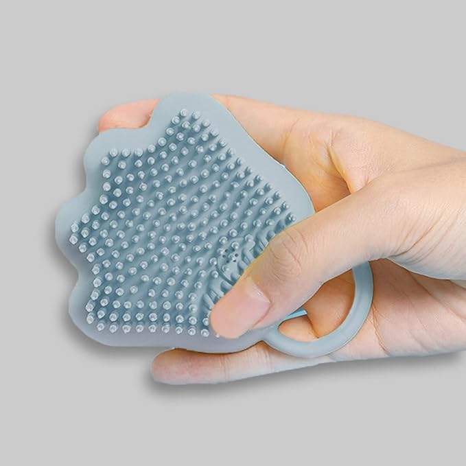 Dog Cat Bath Brush Comb Shampoo Dispensing Massage Bathing Shower Brush Scrubber Soft Silicone for Cleaning Short Long Haired Dogs and Cats