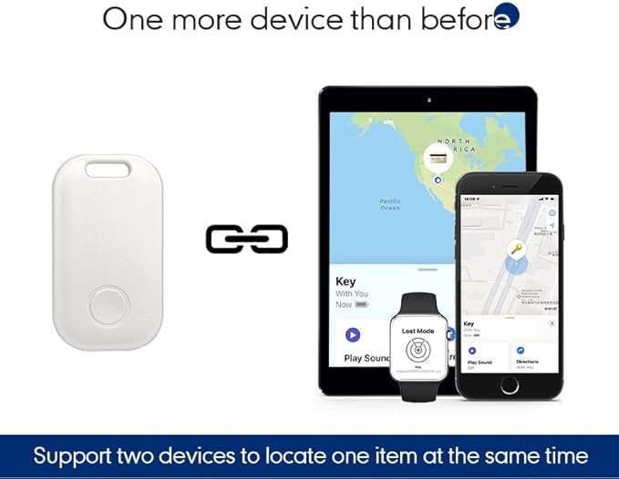 EtripTag Tracker Global Positioning Device GPS Finder Works with Find My app and Authorized MFI with Genuine Italian Leather Collar Large 23.5in Long for Dogs